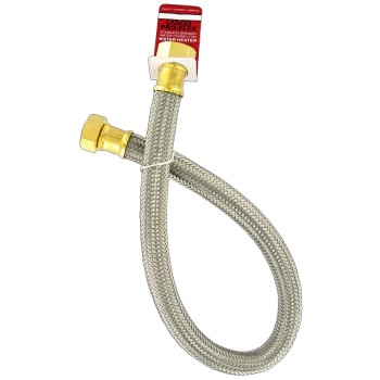 Larsen 10-1344 Water Heater Flexible Connector, Stainless Steel ~ 24"