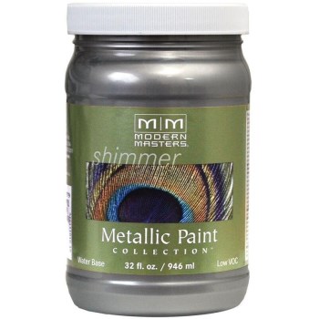 Modern Masters ME209-32 Metallic Paint, Pewter  ~ Quart 