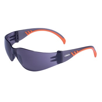 Global Vision Safety Glasses, Orange - Smoke Lens