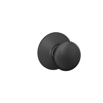 Schlage Plymouth Passage Knob, Matte Black