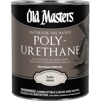 Oil-Based Interior Polyurethane Wood Finish, Satin ~ Quart