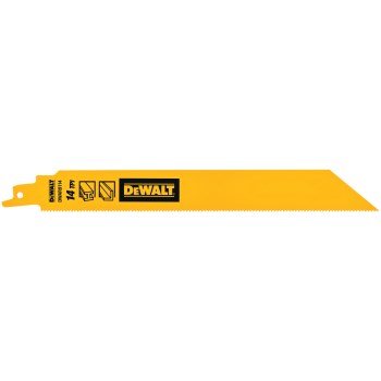 DeWalt Bi-Metal Recip Saw Blade - 9", 14 TPI, 5pk