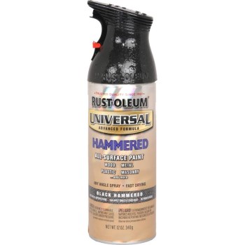 Universal Spray Paint, Hammered Black~12oz 