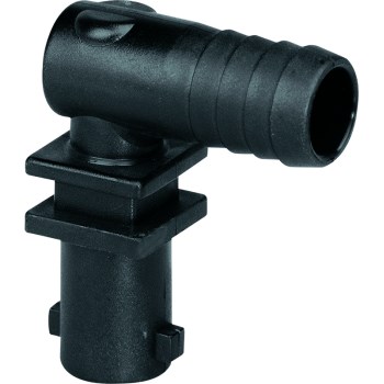 Valley Poly Elbow Nozzle Body - 3/8" Hose Barb