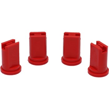 110 Deg Air Induction Spray Tips, Red - 4.0, 4pk