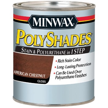 Minwax 21475 PolyShades Stain & Polyurethane - Half Pint - Gloss