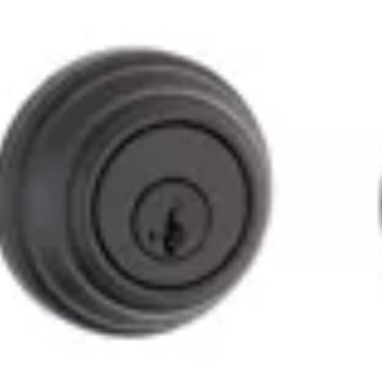 Deadbolt with Smartkey, Matte Black