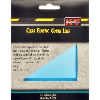 Plastic Lens Cover, Clear  ~ 4-1/2" x 5-1/4"