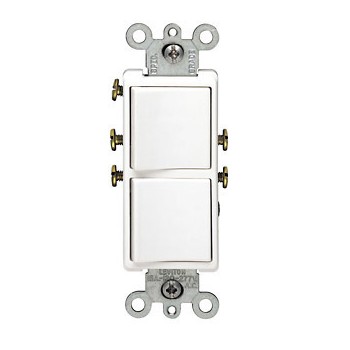 Leviton R62-5634-W Single Pole Decora Switch - 2 way