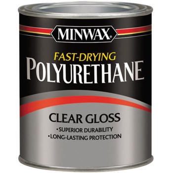 Minwax 63000 Fast Drying Interior Polyurethane, Clear Gloss ~ Quart