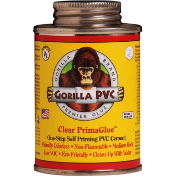 Gorilla  R-04000 PVC Primer &amp; Cement,  Clear ~ 4 oz