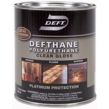 Deft 02004 Defthane Polyurethane  Interior/Exterior Clear Gloss ~ Quart