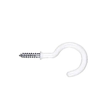 National 248443 White Cup Hook ~ 3/4