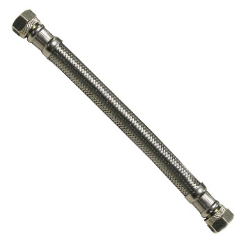 Faucet Connector WTSSPCC1266 ~ Braided SS, 12"
