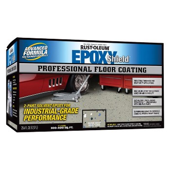 Rust-Oleum 203373 Epoxy Shield Floor Coating Kit, Silver Gray 