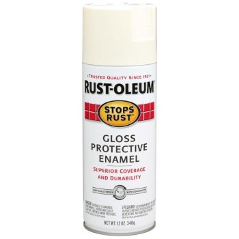 Stops Rust Protective Enamel Spray, Canvas White