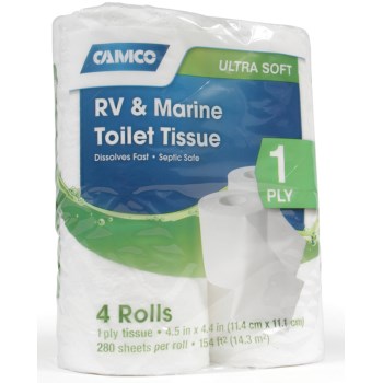 Single Ply RV & Marine Toilet Tissue