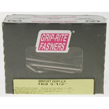 Prime Source Bright Duplex Nail - 16d (3-1/2"), 1 Lb