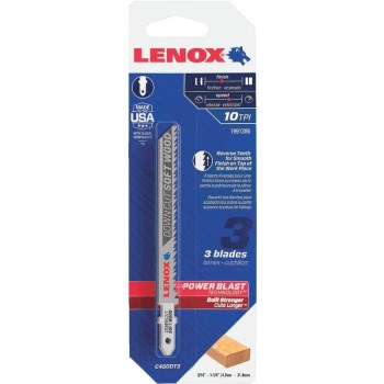 Lenox (Stanley Black &amp; Decker) 1991386 3pk 10t Jig Blade