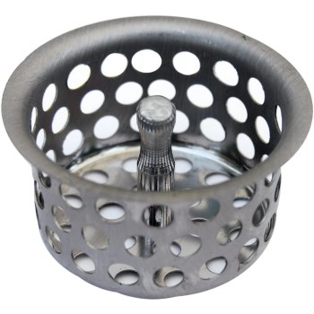 Larsen Chrome Crumb Cup Strainer with Post  1-1/2"