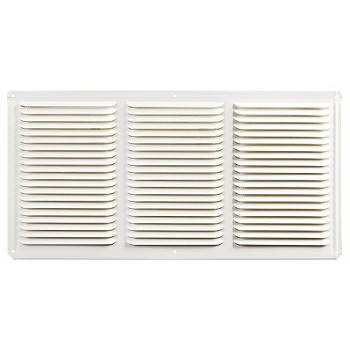 Ll Bldg Prods Eac16x8w Undereave Aluminum Vent, White ~ 16" X 8"