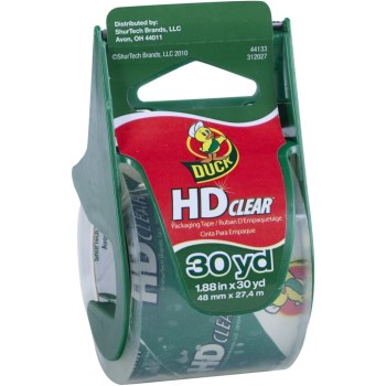 HD Clear Packaging Tape with Dispenser - 1.88" x 30 Yd