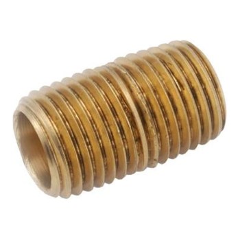 Red Brass Pipe Nipple - 1/2" x 2"