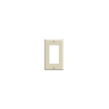 Decora Wall Plate, Ivory - Standard 1-Gang