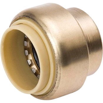 Brass Push Fit Cap - 1"