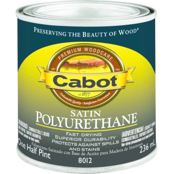 Cabot 1440008012003 Satin Polyurethane - 1/2 Pint