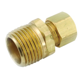 Anderson Metals Lead Free Brass Compression Connector   1/2" x 3/8"