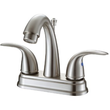 Hardware House 134897 Two Handle Lavatory Faucet Brushed Nickel