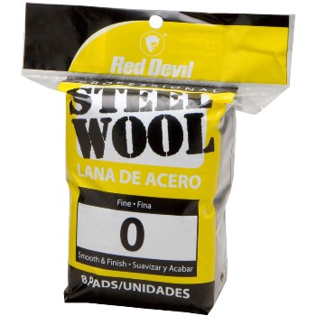 Red Devil 0323  Steel Wool  8 Pad #0