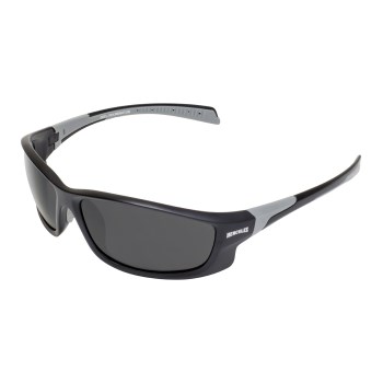 Hercules 5 Safety Glasses, Black - Smoke Lens