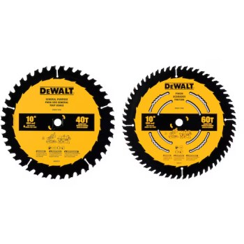 DeWalt General Purpose Saw Blade Combo - 10", 2pk