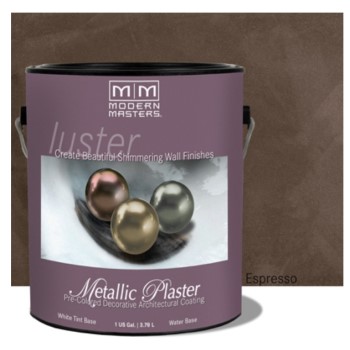 Modern Masters PSMP752-GAL Metallic Plaster,  Espresso ~ Gallon 