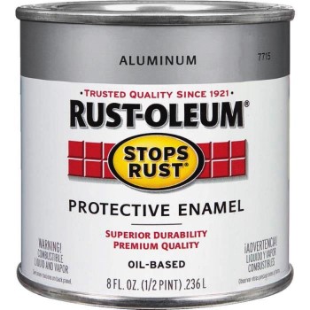 Rust-Oleum 7715730 Stops Rust Protective Enamel, Aluminum ~ 1/2 Pint 