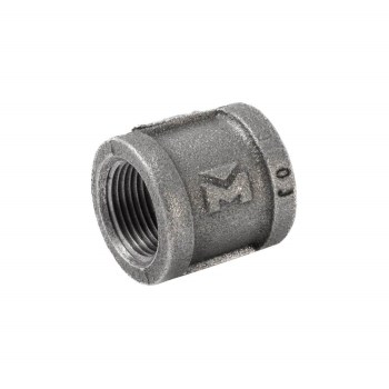 Malleable Iron Coupling, Black - 3/4" FPT