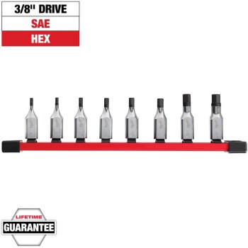 8pc 3/8 Hex Set