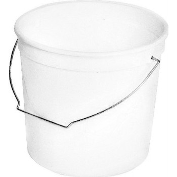 Plastic Pail, White ~ 5 Pint/2.5 Qt