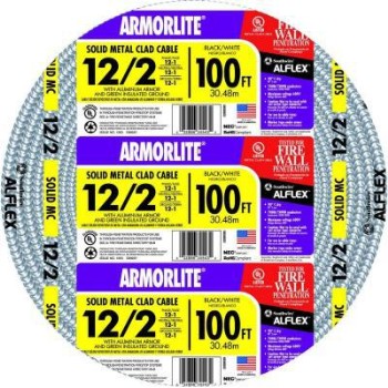 Armorlite Type MC Metal Clad Cable ~ 100 ft