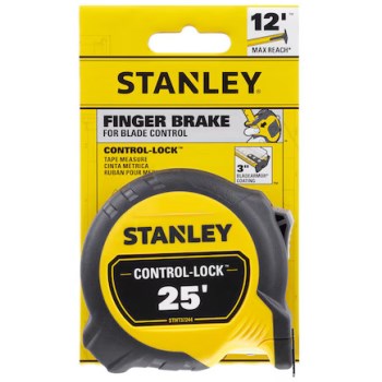 Stanley CONTROL-LOCK Tape Measure - 25 Ft