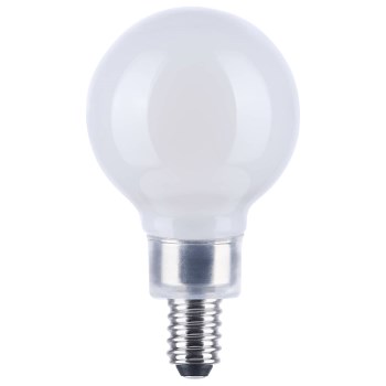Satco LED Globe Bulb - 5.5W, 2700K Frosted, E12