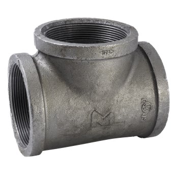 Anvil/Mueller Malleable Tee, Black - 4"