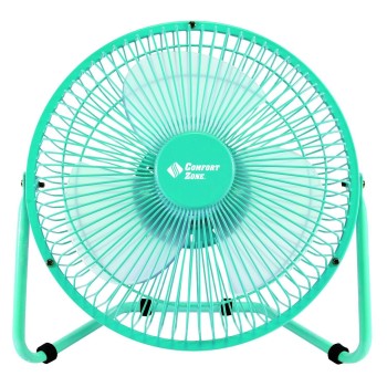 World & Main/cranbury 123954 Comfort Zone High Velocity Desk Fan, Dual Power ~ 8"