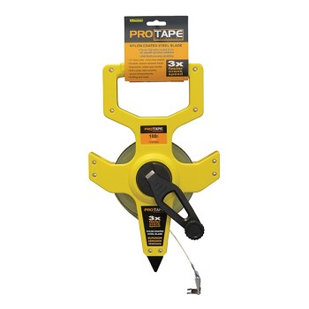 US Tape Open Reel Tape Measure, Nylon Clad Steel - 1/2" x 100 Ft