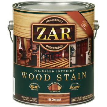 UGL 12613 ZAR Oil-Based Interior Wood Stain, Chestnut ~  Gallon