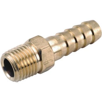 Male Hose Barb, Lead Free Brass - 3/16" x 1/8"