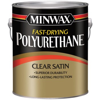Minwax 71028 Fast Drying Interior Polyurethane,  Warm Satin  ~ 1 Gal