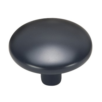 Hardware House  599902 Round Cabinet Knob, Black 1 1/4 inch